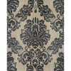 Yifely SimpleLife4U Black Damask Self-Adhesive Shelf Drawer Liner PVC Tabletop
