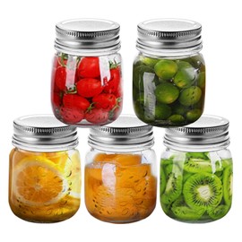 Cedilis 20 Pack 4oz Mini Mason Jars with Airtight Lids, Jelly Jars, Glass Jars for Jam, Honey, Wedding Favors, Shower Favors