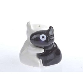 Dog Friend, Friend, Pet Lover – The Most Unusual Loving Dog Bull Terrier Terrier Mini Cool Black and White Salt Shaker