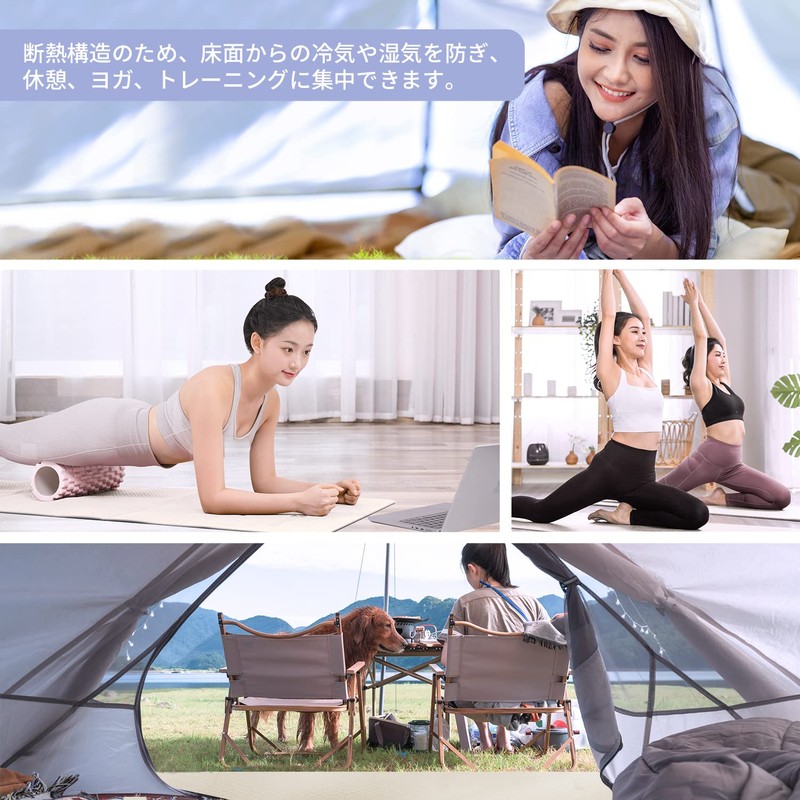 WeMe 2023 Edition Folding Yoga Mat, 0.2 inch (6 mm),