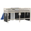 vidaXL Curtains, Curtain Set for Loft Bed, Play Bed, Children's