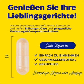 Enzymedica Enzymedica Digest Basic, Enzymformel, reduziert Bl?hungen und V?llegefhl, verbessert die N?hrstoffaufnahme und Energie, glutenfrei, milchfrei, 180 Kapseln