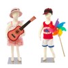 Abstract Standing Unisex Child Mannequin + Base (R-06) (2 in