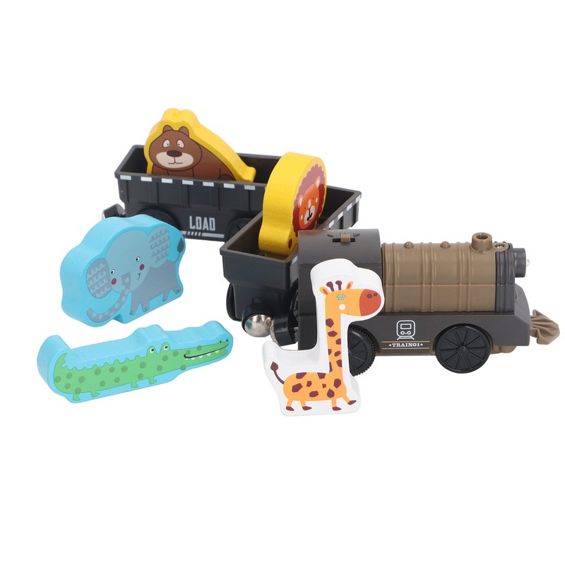 Electric Magnetic Animal Toy Train Set Preschool Educational Learning Toy