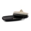 Ceramic Butter Dish w Handle Cover and Plate 2-Piece Combo