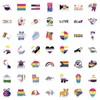 AUCEKO Pack of 100 Gay Pride Stickers Pack Rainbow Sticker