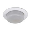 NICOR Lighting 4 inch White Drop Opal Shower Trim, for 4 inch Housings (19510WH)