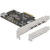 Delock PCI Express x4 Card to 4 x USB Type-C™