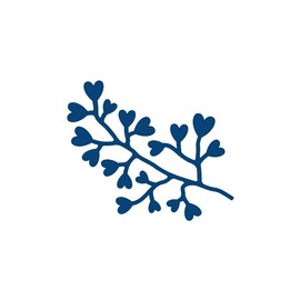 Mini Heart Flourish: Tattered Lace Metal Die for Paper Card Craft