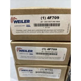 WEILER 6 WEILER 90192 Crs Knot Wire End Brush,Steel,3/