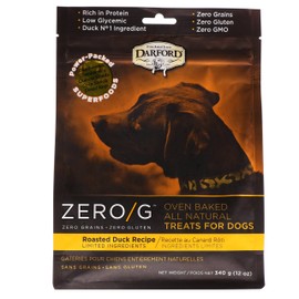 Darford Zero/G, Oven Baked, All Natural, Treats for Dogs, Roasted Duck Recipe, 12 oz (340 g)