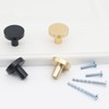 HANIHUA 30 Pack Black Cabinet Knobs, Solid Dresser Knobs Kitchen