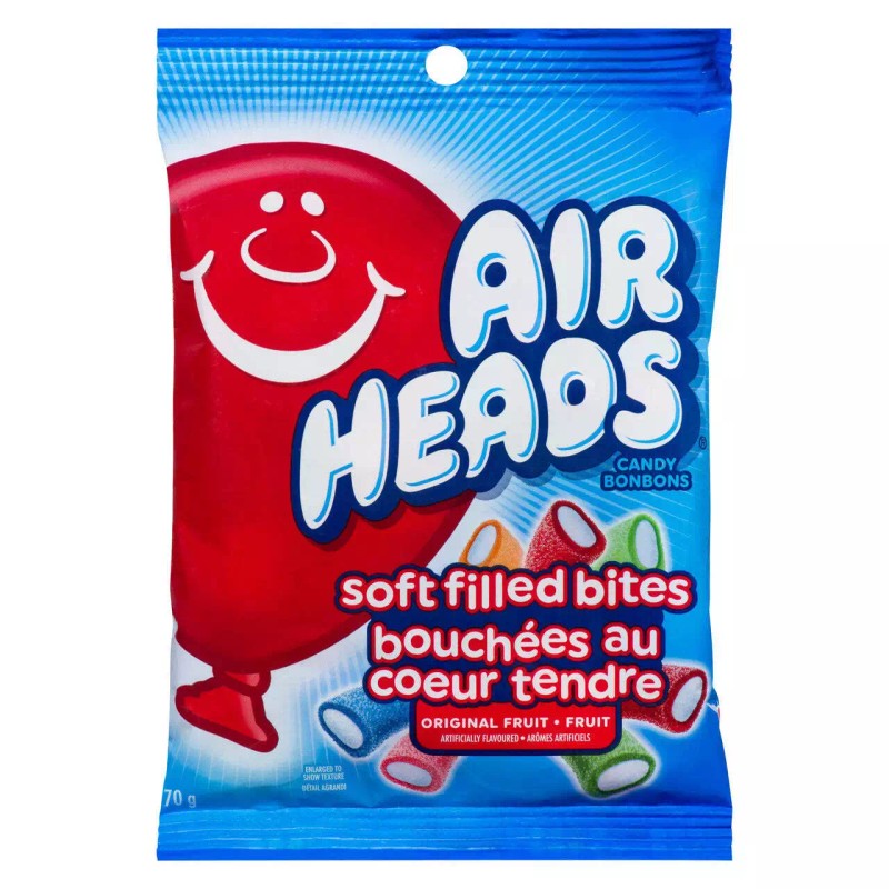 Perfetti Van Melle USA Inc. Airheads Candy Soft Filled Bites,