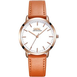 Basfur Dress Watch Fe-Montre-061-04, White Dial/Leather Strap, Modern