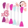 Universo en Linea Brocha De Silicona Aplicador Mascarillas Cremas Facial