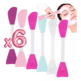 Universo en Linea Brocha De Silicona Aplicador Mascarillas Cremas Facial Color