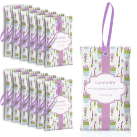 SCENTORINI Sachets for Drawers and Closets, Long-Lasting Lavender Sachets Bags, Pack of 14, Home Fragrance Sachet for Wardrobe, Luggage, Suitcases, Handbags, Small Space