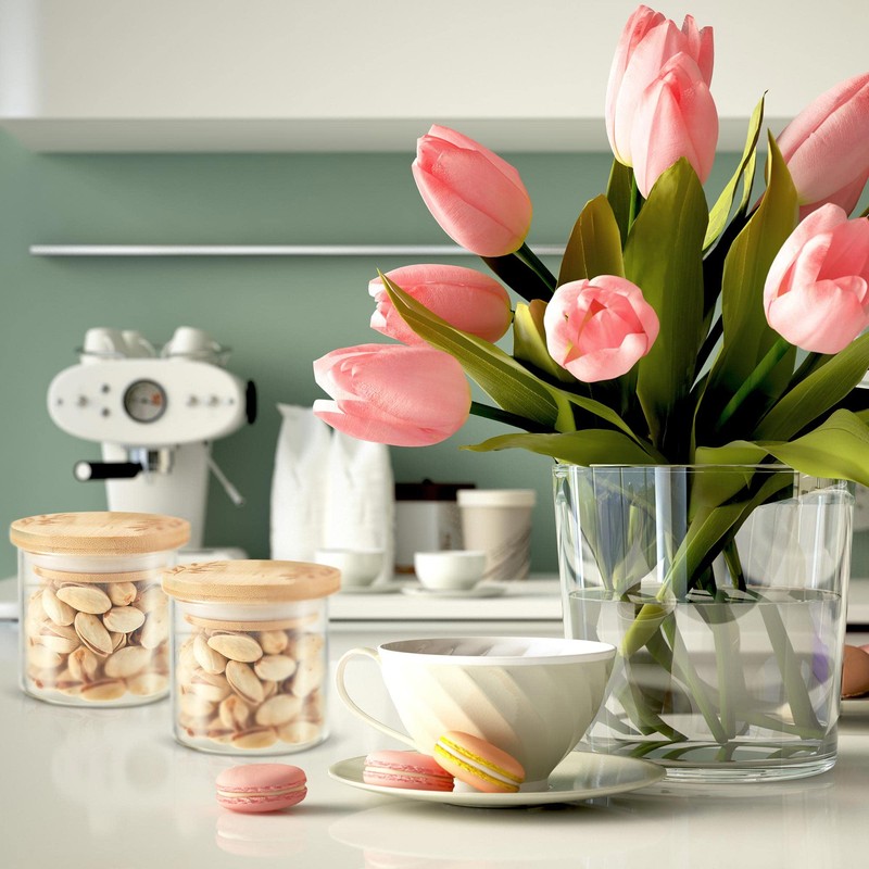 18 Pcs Yogurt Jar Lids Set Compatible with Oui Yogurt