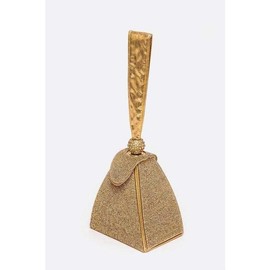 The Icon Drop Clutch Bag - Elegant Design, Compact Size, Versatile for Everyday Use, Ideal for Travel and Everyday Essentials - Color: Gold, Size: One Size