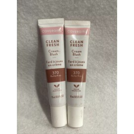 COVERGIRL Lot Of 2 CoverGirl Clean Fresh Cream Vegan Blush  #370 BUTTERFLIES