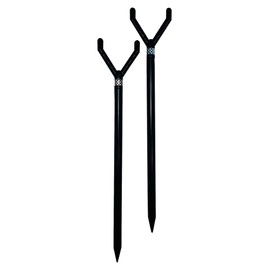 Fishin Stix 40" Extendable Magnum Trident Rod Holder 2 Pack, Black