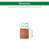 2-Pack Terracotta Plant Pots with Saucers, 3 Inch, 40-X-B-0