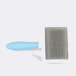 Dog Brush and Cat Brush - Smooth Pet Beauty Brush - Falling Beauty Tool, Remove Tangles Effectively and Easily (Blue) (Small Size (17.5*8.5cm))