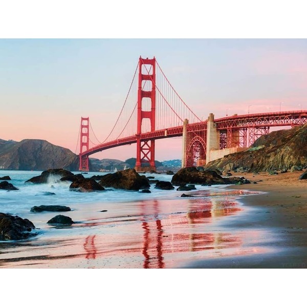 California San Francisco Golden Gate Bridge Beach DIY 5D Diamond