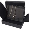 Chain Wallet Landscape Format, black, Elegant