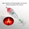 POENVFPO LED Underwater Fishing Lure Light, 5PCS Waterproof Flashing Night