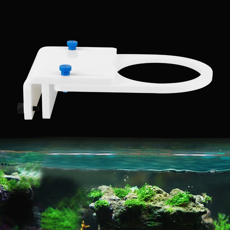 White Acrylic Durable Retractable Fish Tank Filter Sock Bag Holder