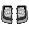 HCMOTORKU Lower Vented Leg Fairing Grille LED Light For Harley