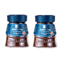 Juan Valdez - Pack de 2, Café Soluble Liofilizado de Colombia, Sabor Avellana, 95g c/u
