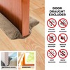 Draught Excluder for Doors and Windows Reusable and Washable Double