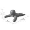 umbra Rubber Door Stopper Insert-Type Door Stopper Gray 2-pack BUDDY