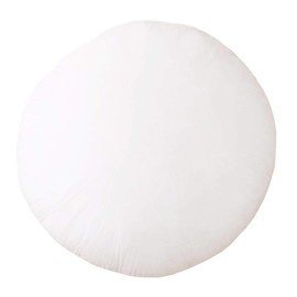 Fennco Styles White Premium Polyester Pillow Insert for Decorative Throw Pillow, Cushion, Couch, Bed & Home Decor (17" Round)