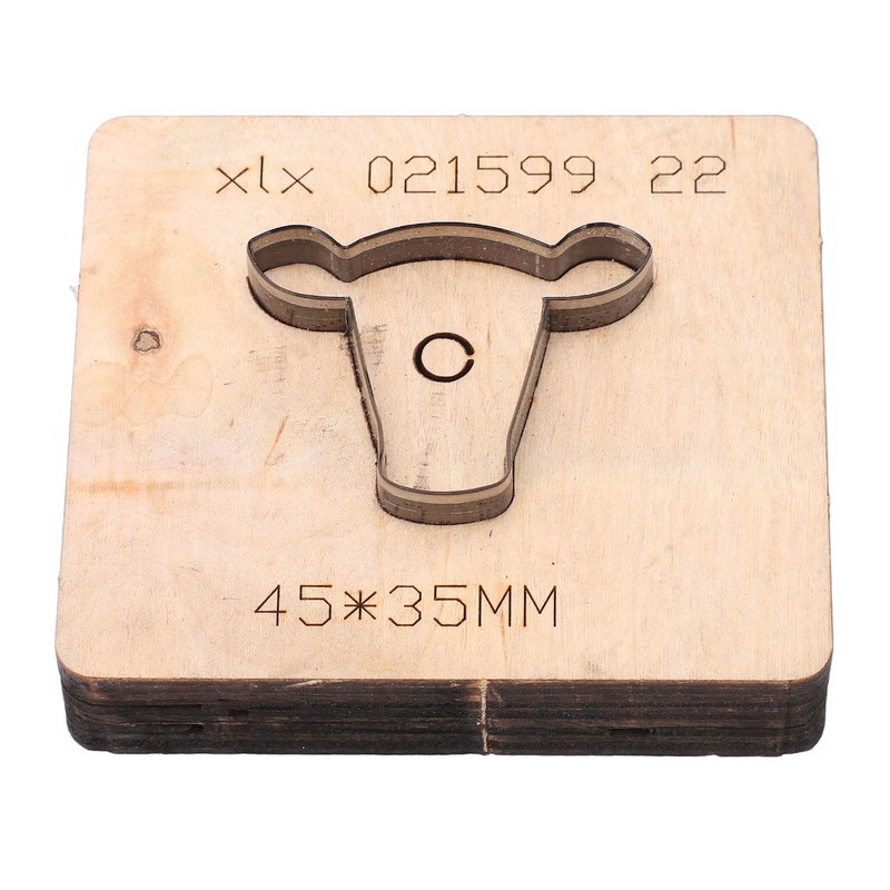 Leather Cutting Mold Bull Head Shape Small Deformation Alloy Steel