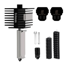 BambooSegD A1/A1 mini Hotend 3D Printer Nozzle Silicone Brush Upgrade 0.4MM Hardened Steel Nozzle Hot End Kit for Bambu Lab A1 A1 mini Hotend 3D Printer Extruder Replacement Accessories