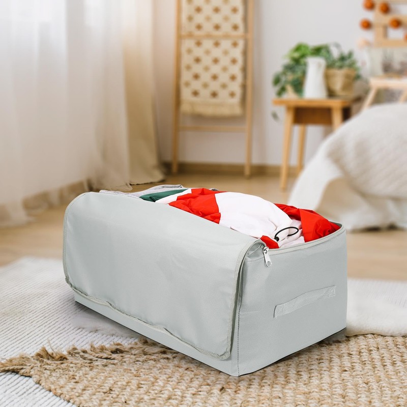 Vinsani 3pk Storage Bags Organiser 50L Huge Capacity Double Zipper