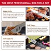 HUSSAR 34PCS BBQ Grill Tools Set Stainless Steel Grilling Accessories