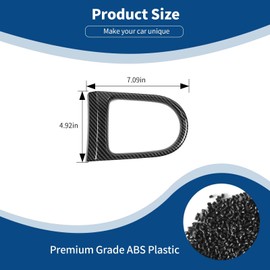 PDKLIN for Mustang Gear Shift Panel Frame Cover Interior Trim Sticker Accessories for Ford Mustang 2015 2016 2017 2018 2019 2020 2021 2022 2023