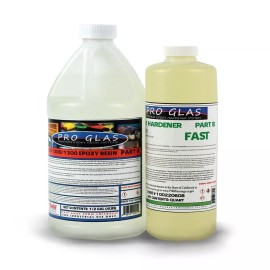 ProGlas Epoxy Laminating Resin 2:1 Kit UV Stable, High Strength (.75 Gallon Kit- Fast)