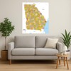 Georgia ZIP Code Map with Counties - Standard - 36"