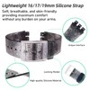 GREENOLIVE Silicone Rubber Watch Strap/Watch Band Replacement for Swatch (17mm