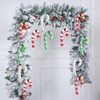 DAHI 12 x Candy Canes for Christmas Tree, Glittering Candy