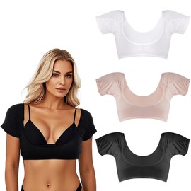 3 Pcs Underarm Sweat Vest Antiperspirant Underarm Pads Reusable Breathable Sweatproof Sleeves for Women Post Surgery Slimming Support
