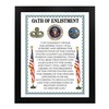 Oath Of Enlistment - U.S Military Patriotic Wall Art, This