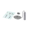 ElekTek Chrome Light Pull Switch Kit with Pull Chain and