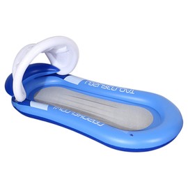 Queta water hammock, air mattress, inflatable floating water bed, beach mattress, floating lounge chair with awning, head cushion and net