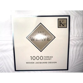 Art of the Weave 1000 TC Cotton Blend Sheet Set Feathers/Leave
